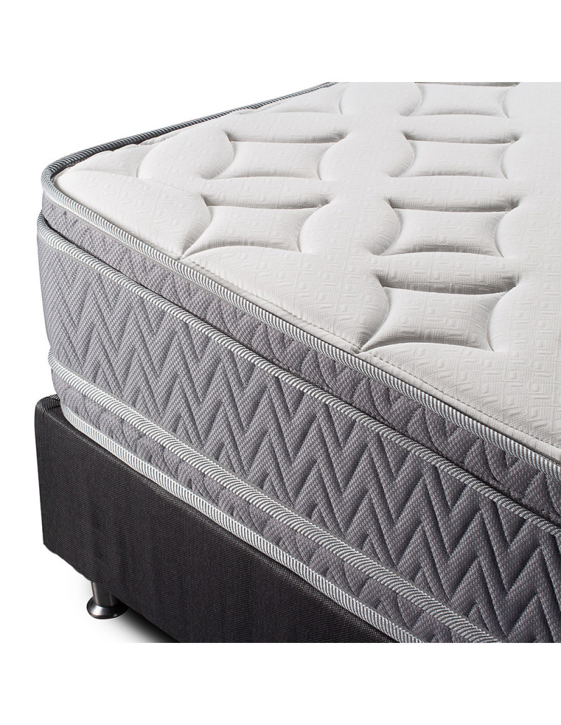 Cama Queen + colchón 2 pillow Aria