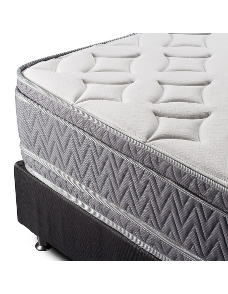 Cama Queen + colchón 2 pillow Aria