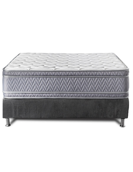 Cama Queen + colchón 2 pillow Aria