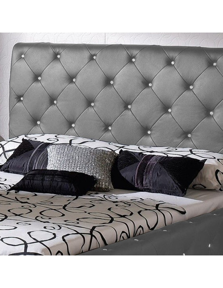 Cabecero Cama King zafiro Gris Plata