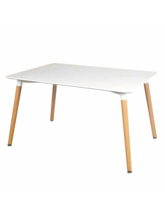 Mesa rectangular blanca