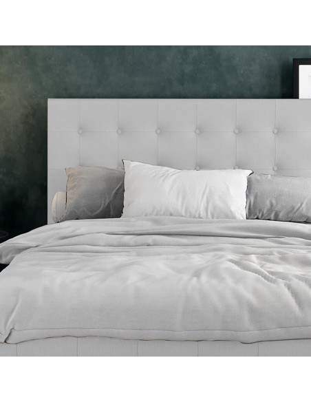 Cabecero cama 200 capital gris perla