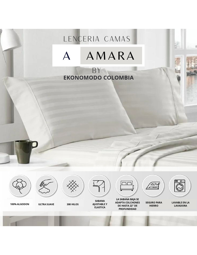 Combo Mousai cama semi doble +...