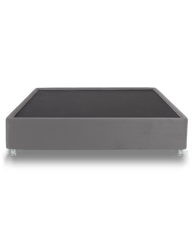 Cama King con  Cabecero Capital Gris...