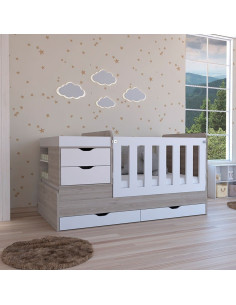 Cama corral y cambiador Mily 2