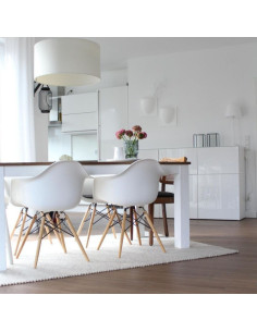 Silla Eames Con Brazos blanca 2