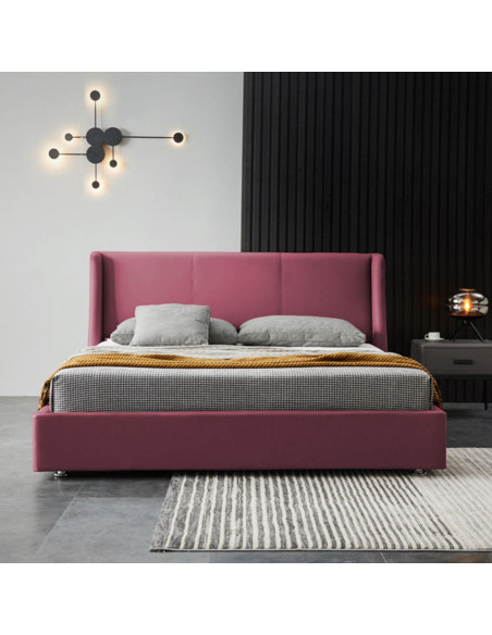 Combo Mousai Cama Semi Doble + Colchon 1 Pillow 26 Cm + Cabecero Salmon Gratis Sabanas 300 Hilos