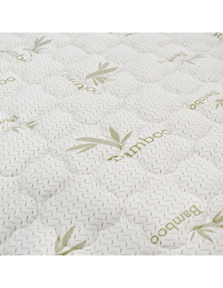 Combo Cama Delhi Doble + Colchón Semiortopedico Con 1 Pillow Top, Azul