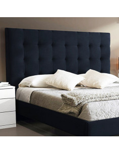 Combo Cama Cabecero Azul...