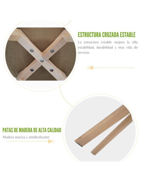 Comedor Celeno macadamia 30mm + 6 silla milano