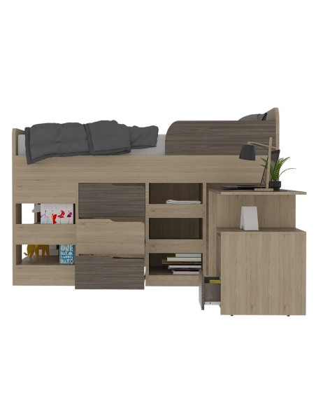 Cama Funcional Dompli Con Escritorio