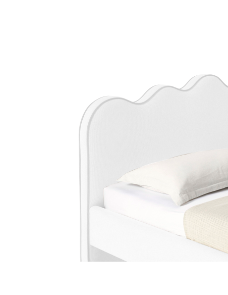 Combo Cama + Colchón 2 Pillow + Cabecero Doble Aliss, Gris plomo