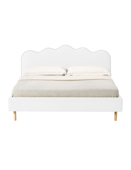 Combo Cama + Colchón 2 Pillow + Cabecero Doble Aliss, Gris plomo