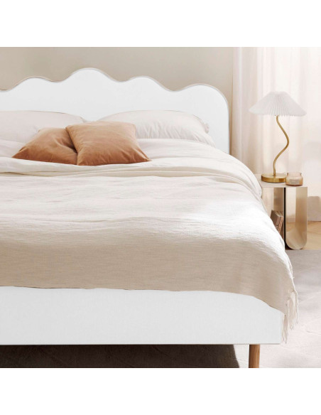 Combo Cama + Colchón 2 Pillow + Cabecero Doble Aliss, Gris plomo