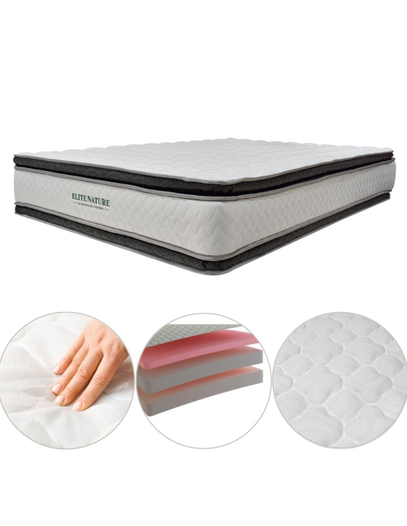 Colchón Con Base Cama King + Espaldar...